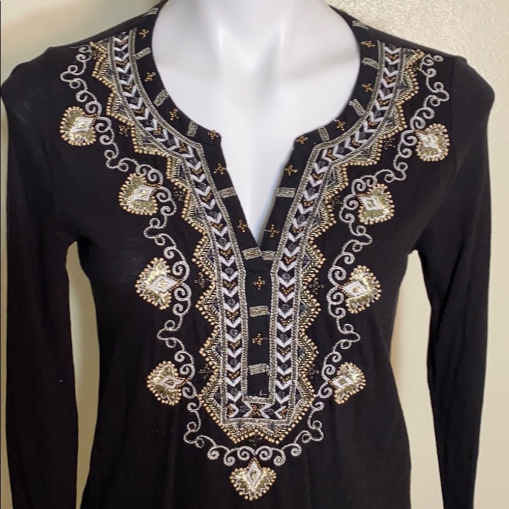 Lucky Brand. Black Blouse
